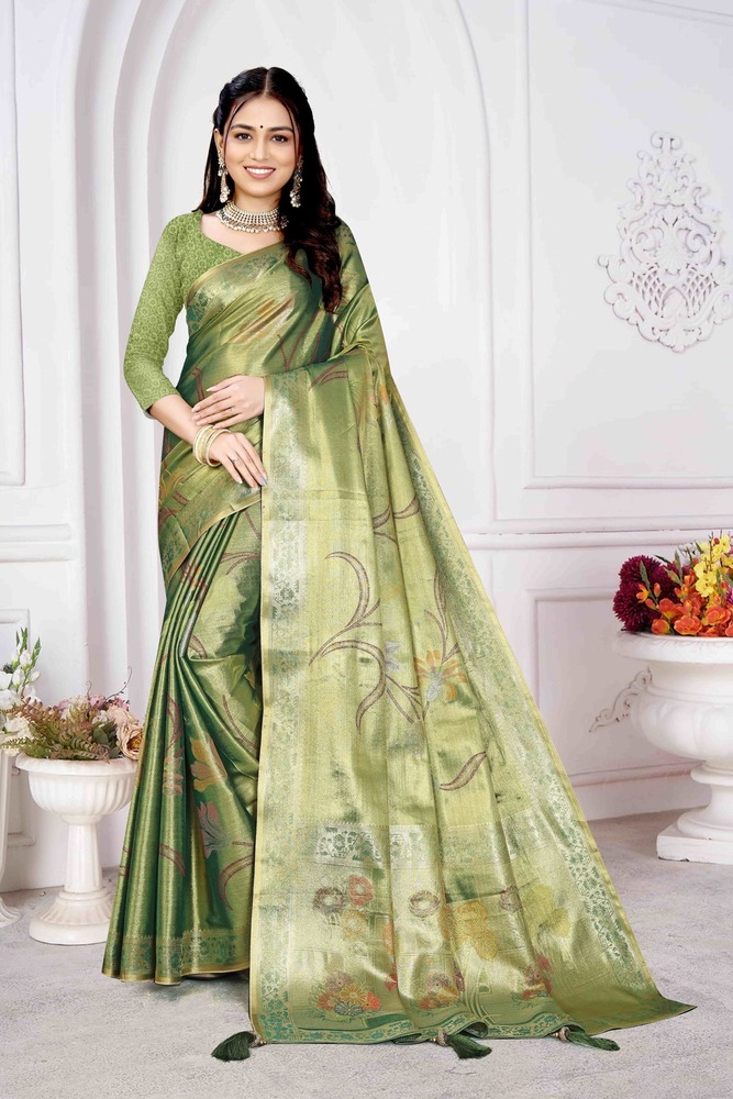 Parvati Multicolor Rapier Silk Saree -25917