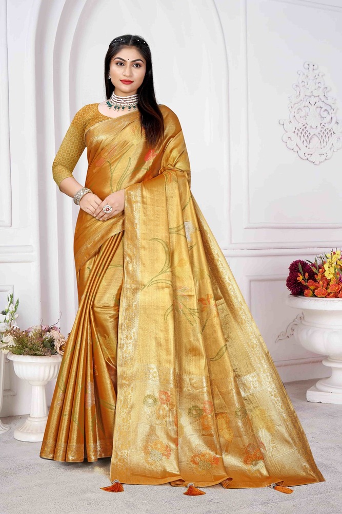 Parvati Multicolor Rapier Silk Saree -25917