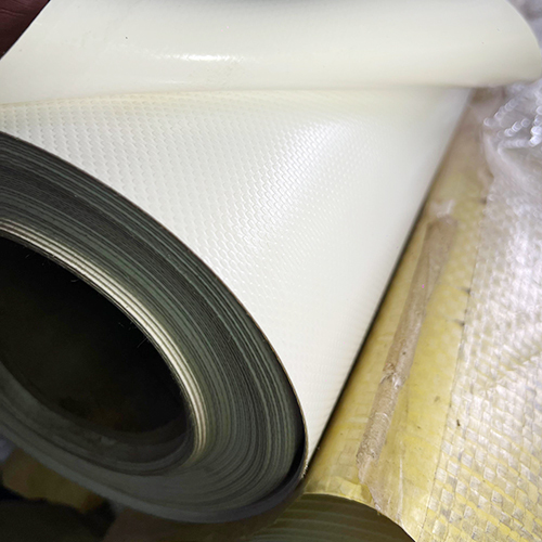White PVC Coated Fabric Rolls