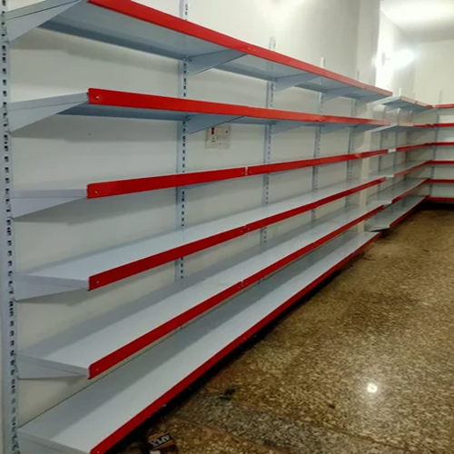 White Grocery Store Racks