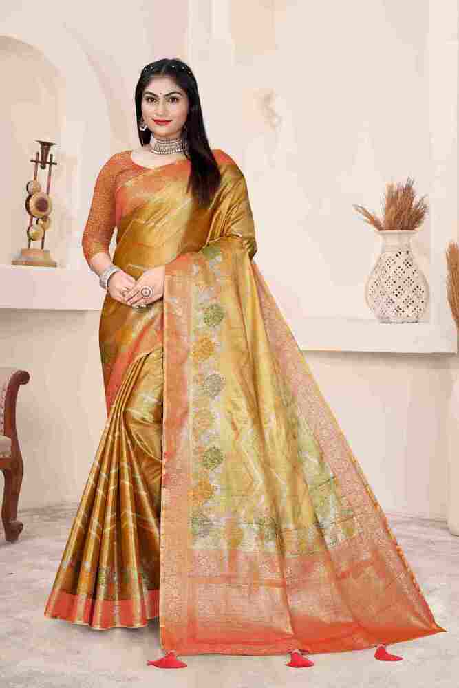 Parvati Multicolor Rapier Silk Saree - Silk, Organza, Cotton | Glamorous Handwork Design, Variety Of Colors And Patterns