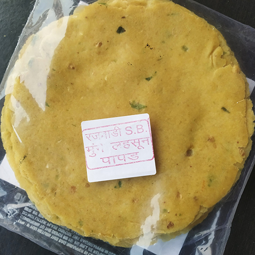 Moong Lahsun Papad - 12-month Shelf Life, Yellow Color | Crafted With Moong Lahsun For Children, Adults, And Old-aged Consumers