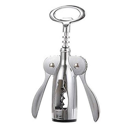 Cherrybox Bottle Corkscrew Opener - Stainless Steel - Spiral Drill | Color : Silver - Material: Abs