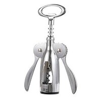 Cherrybox Bottle Corkscrew Opener - Stainless Steel, Standard Size, Silver Color | Manual Operation, 1 Year Warranty
