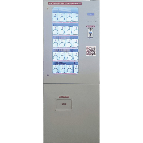 High-Capacity Automatic Sanitary Napkin Vending Machine (Asnvm-2Cs-500Qr) - Capacity: 500 Pcs/Hr