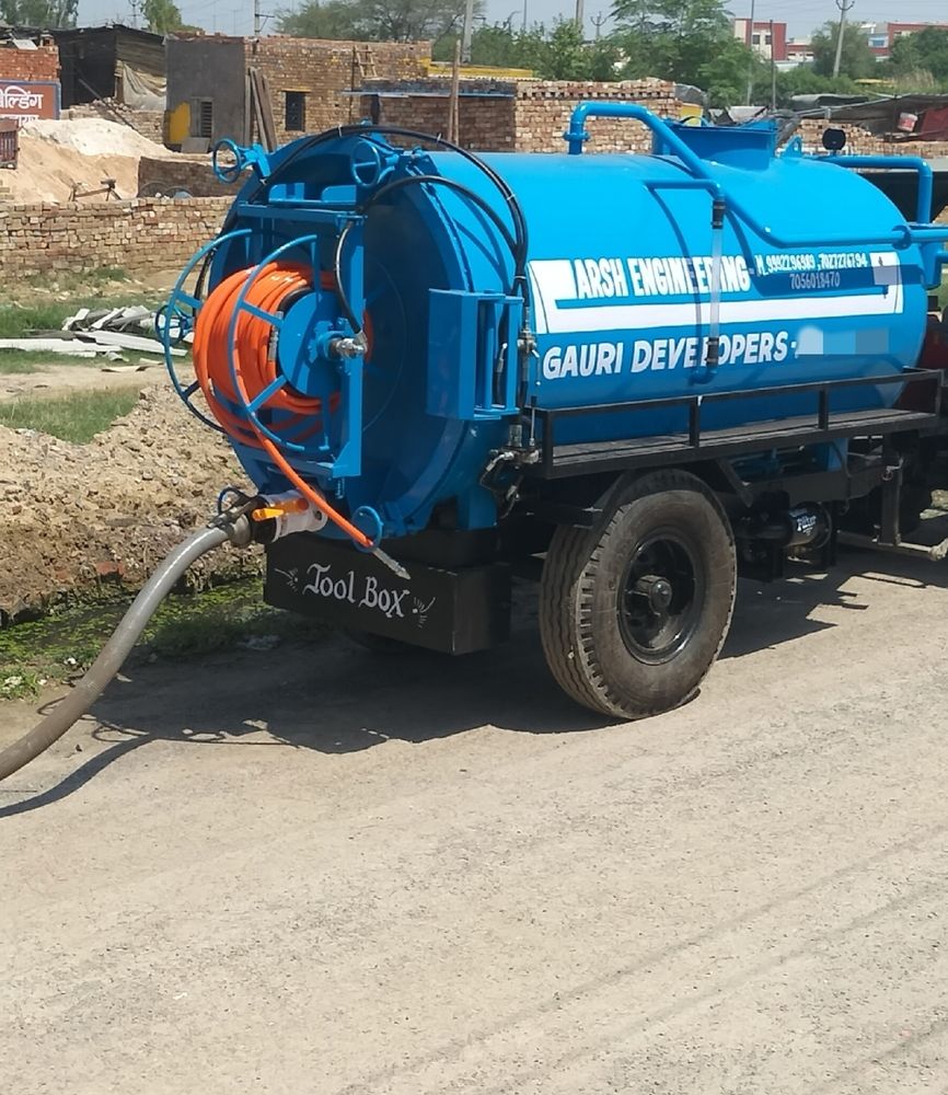 Tractor Towing Sewer Suction Cum Jetting Machine 6000 Liter