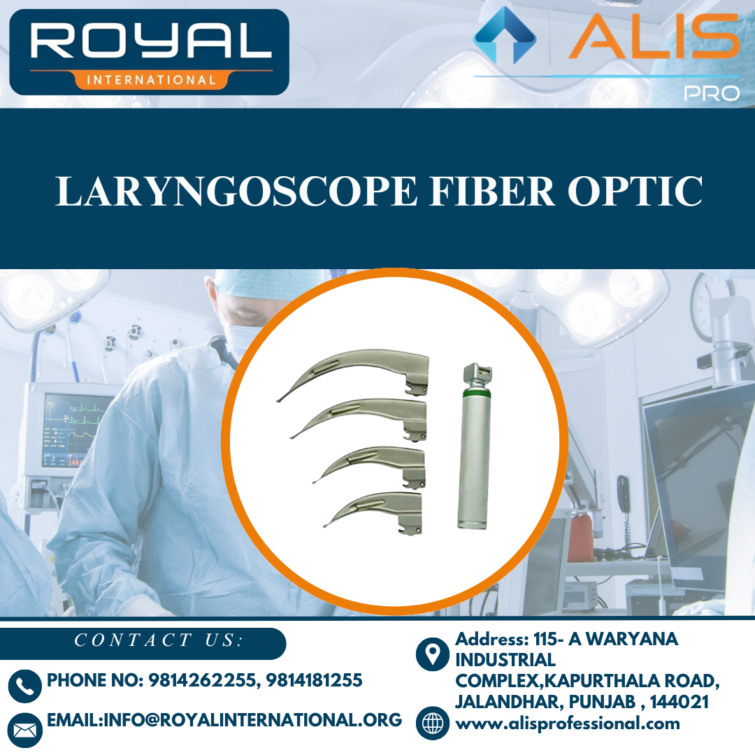 Laryngoscope Fiber Optic Blade - Application: Hospital