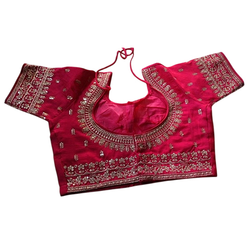 Ladies Fancy Vichitra Back Hook Blouse