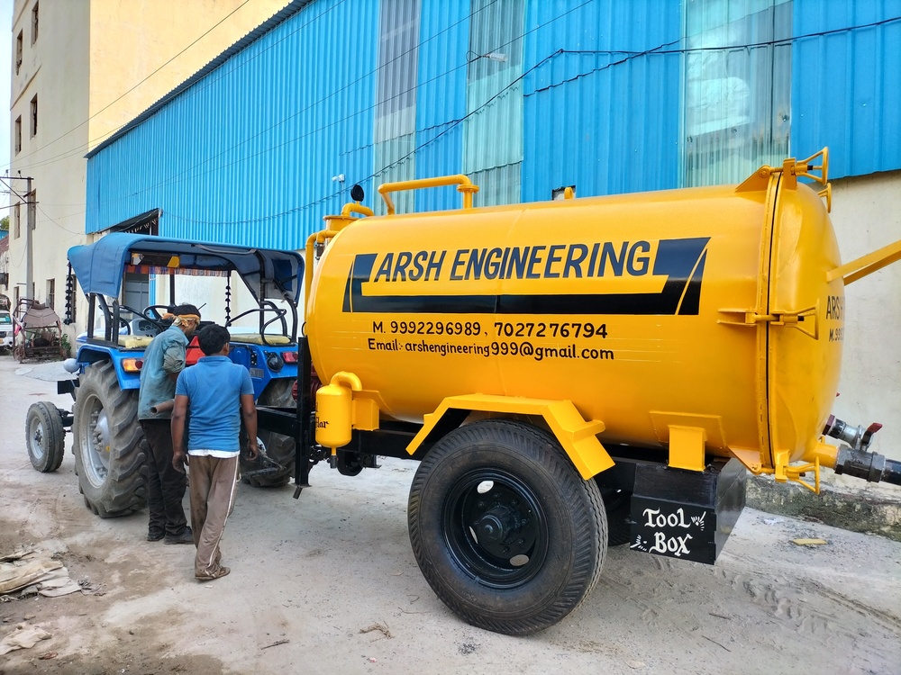 5000 Ltr Tractor Towing Sewer Suction Machine