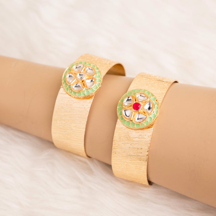 Adjustable Designer Golden Kada | Size : 20mm | 1 Pc | K05