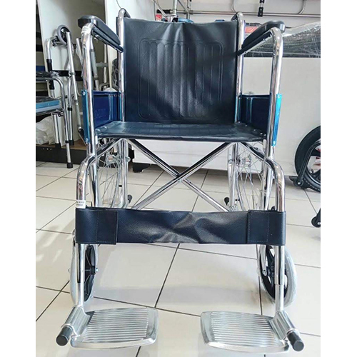 Folding Wheel Chair - Color: Black