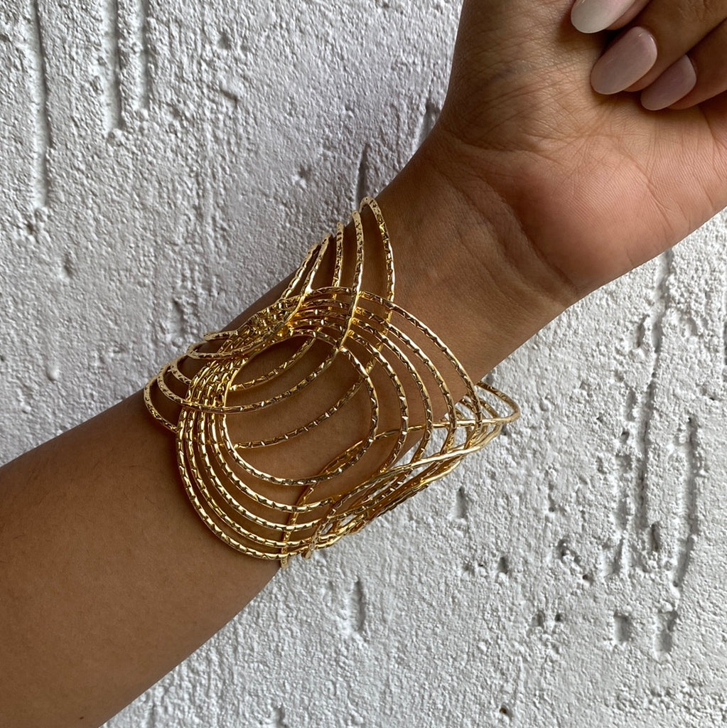 Adjustable Kada | 1pc | K19 - Material: Metal , Size: Adjustable , Color: Golden, Silver, Mehendi, Rosegold | Elegant Design, Versatile For Various Occasions