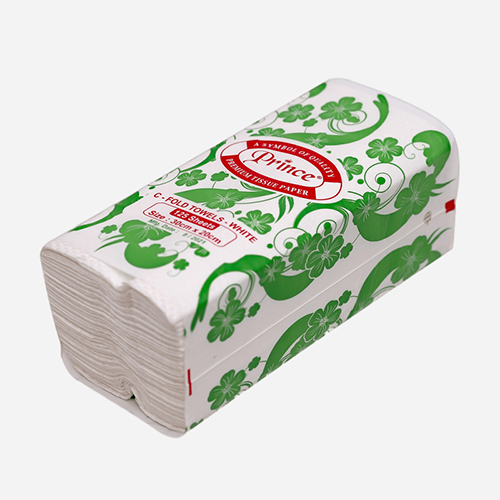 125 Sheets White C Fold Towels