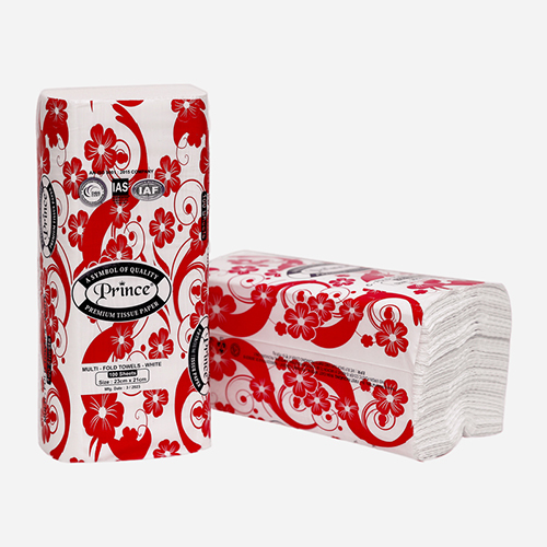 100 Sheets White Multi Fold Towels