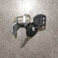 Key Cam Locks - Zinc Material, 25mm Size, Chrome Finish, Silver Color - Versatile Locks For Furniture And Cabinet Security