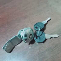 Panel Key Lock - Stainless Steel, Chrome Finish, Sleek Silver Color | Secure Electrical Panel Board Access With Key Lock Mechanism