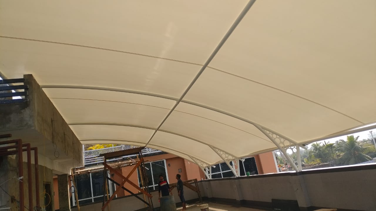 Tensile Roofing Structure - Multicolor Design, Versatile Appearance For Building Structures | Customizable Arching Solutions, Creative Architectural Features