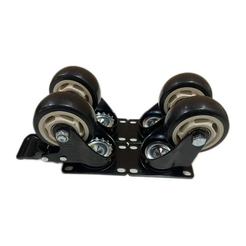 Industrial Trolley Caster Wheels - Color: Black