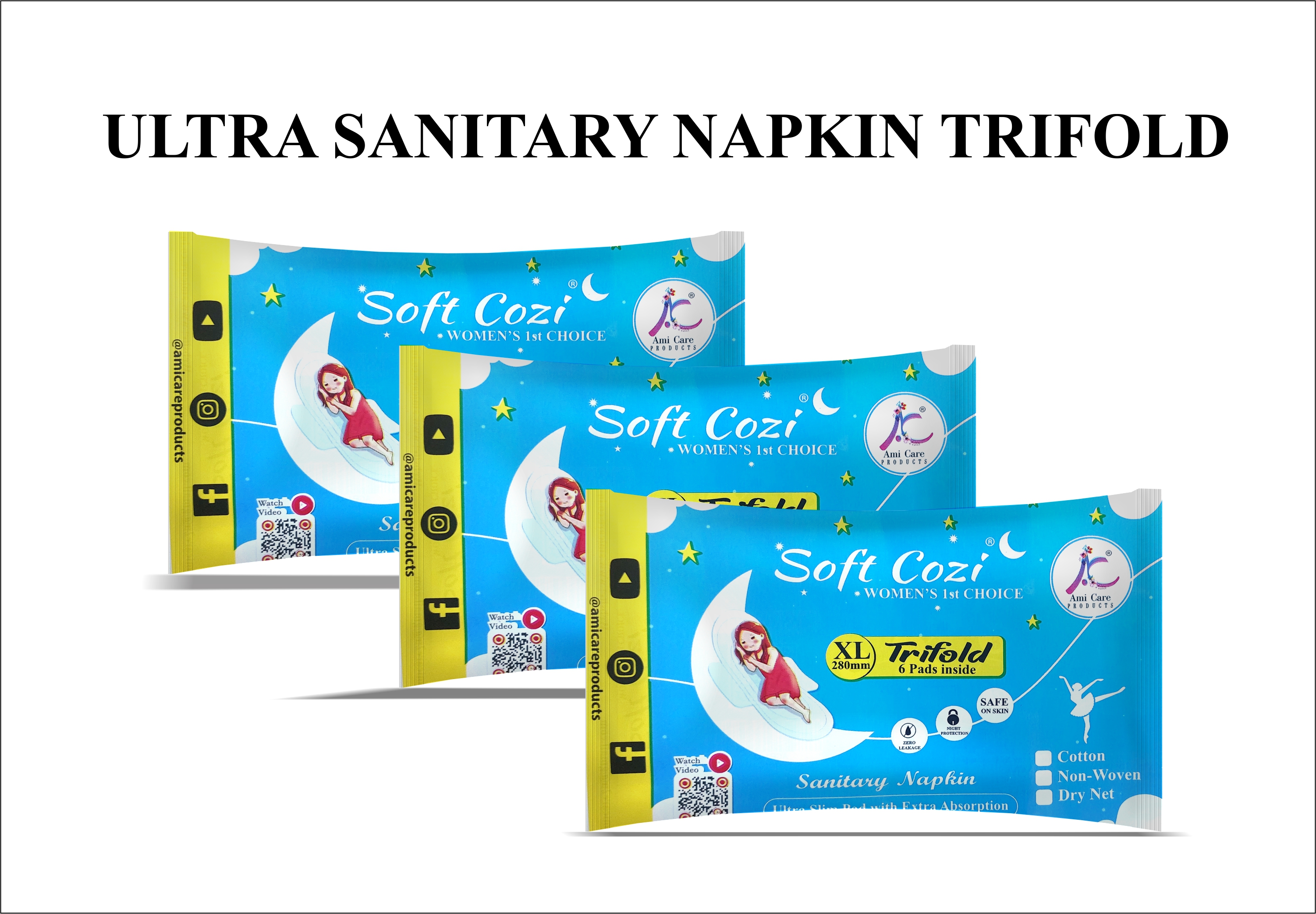 ULTRA SANITARY NAPKIN TRIFOLD 