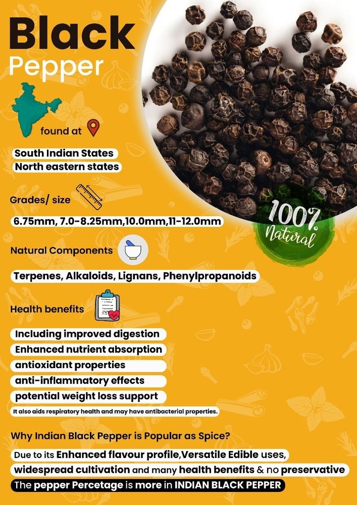 Natural Dried Black Pepper