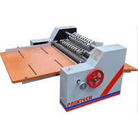 3 In 1 Creasing Perforation & Sticker Half Cutting Table Top Machine - Color: White