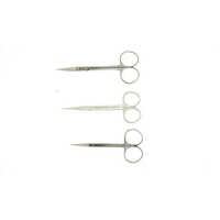 Curved Iris Scissor - Steel, Portable Surgical Instrument | Waterproof Design For Hospital Use, Basic Surgical Tool With Curved Blade