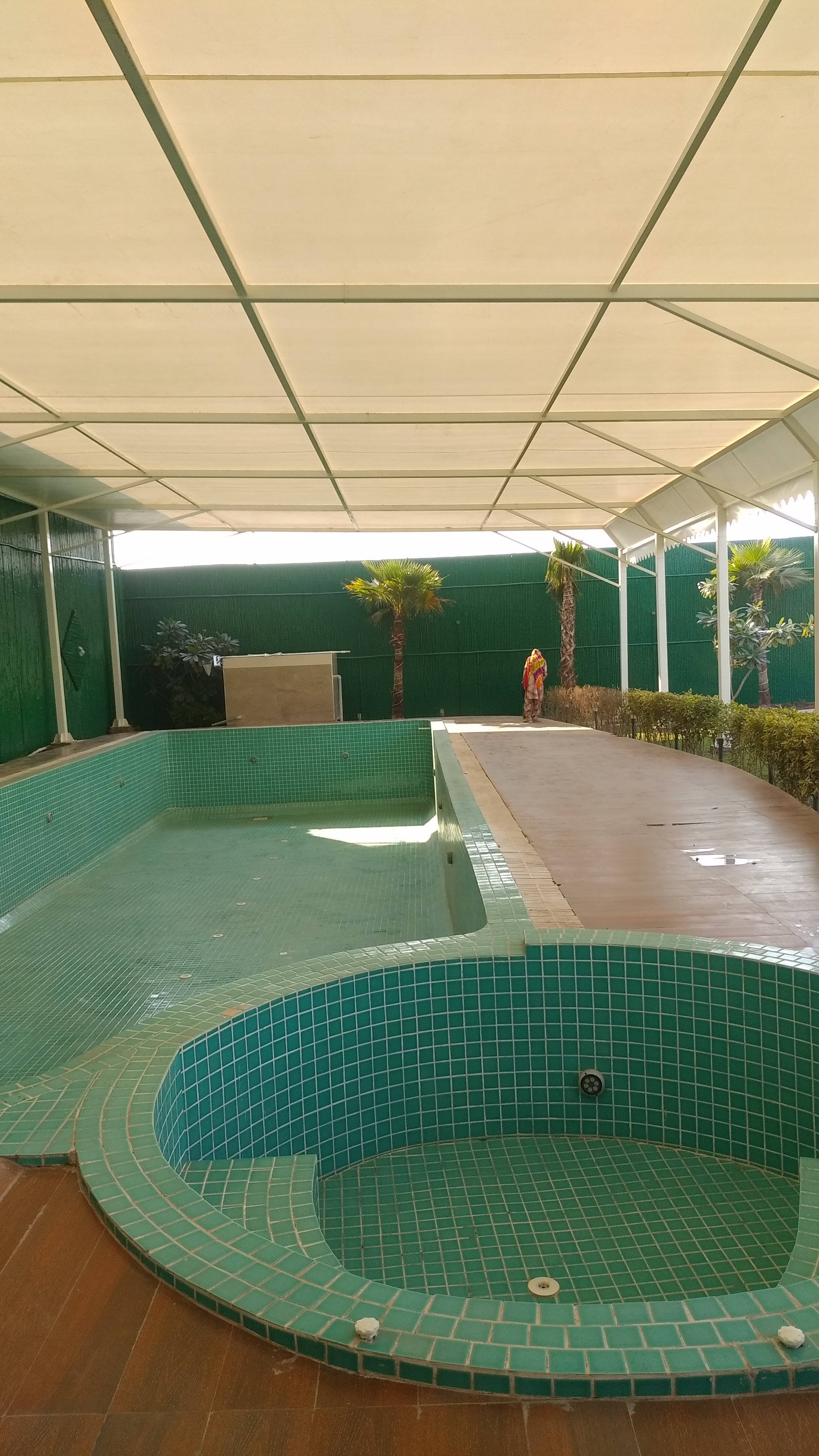 Tensile Swimming Pool - Polyester, 50 Inch Width, Multicolor Design | Ideal For Poolside Relaxation, Durable And Weather-resistant Fabric