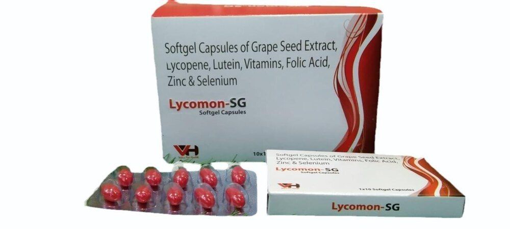 Grapeseed Extracts Lycopene Lutein Vitamin  Concentrate 5000iuVitamin B1 Vitamin B3 Vitamin B2 Vitamin Folic AcidZinc Sulphate Monohydrate Selenium Dioxide