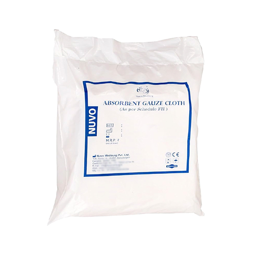 Absorbent Cotton Gauze - 100% Cotton, Woven, Sterilized, Medical Grade, Disposable, Available in Various Colors