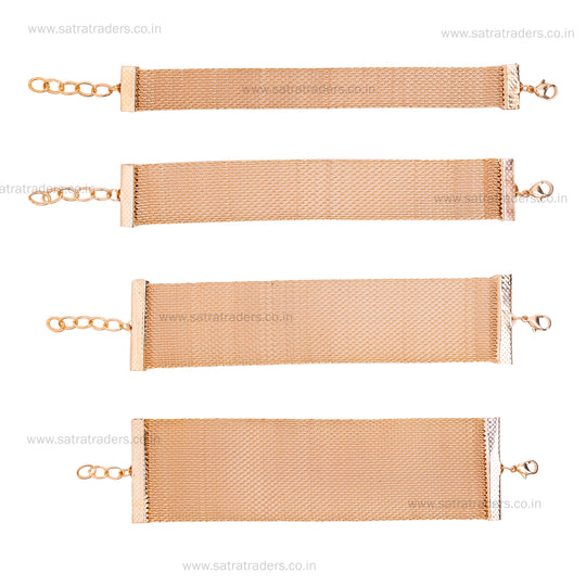 Designer Bracelet - 6 Inch, 4pcs | Artistic Design, Versatile Style, Adjustable Fit, Lightweight Comfort