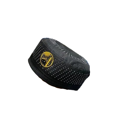Bokis Cap - Cotton, Black, Embroidered Design | Washable, Ideal for Men