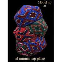 Pk Zari Cap - Cotton Blend, Multi Color | Embroidered Ethnic Design, Washable For Men, Perfect For Traditional Occasions