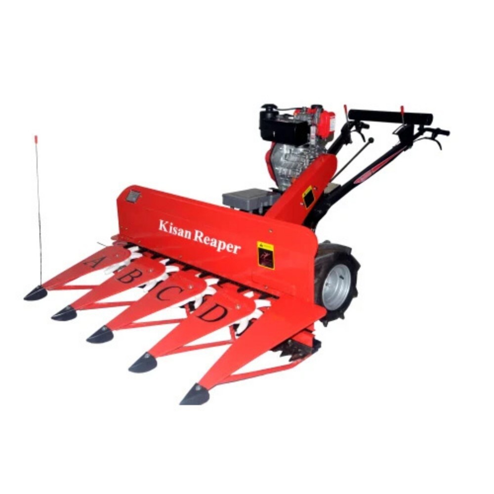 Kisan Reaper With Sarover Diesel Engine - Capacity: 1 Acre/Hr Kg/Hr