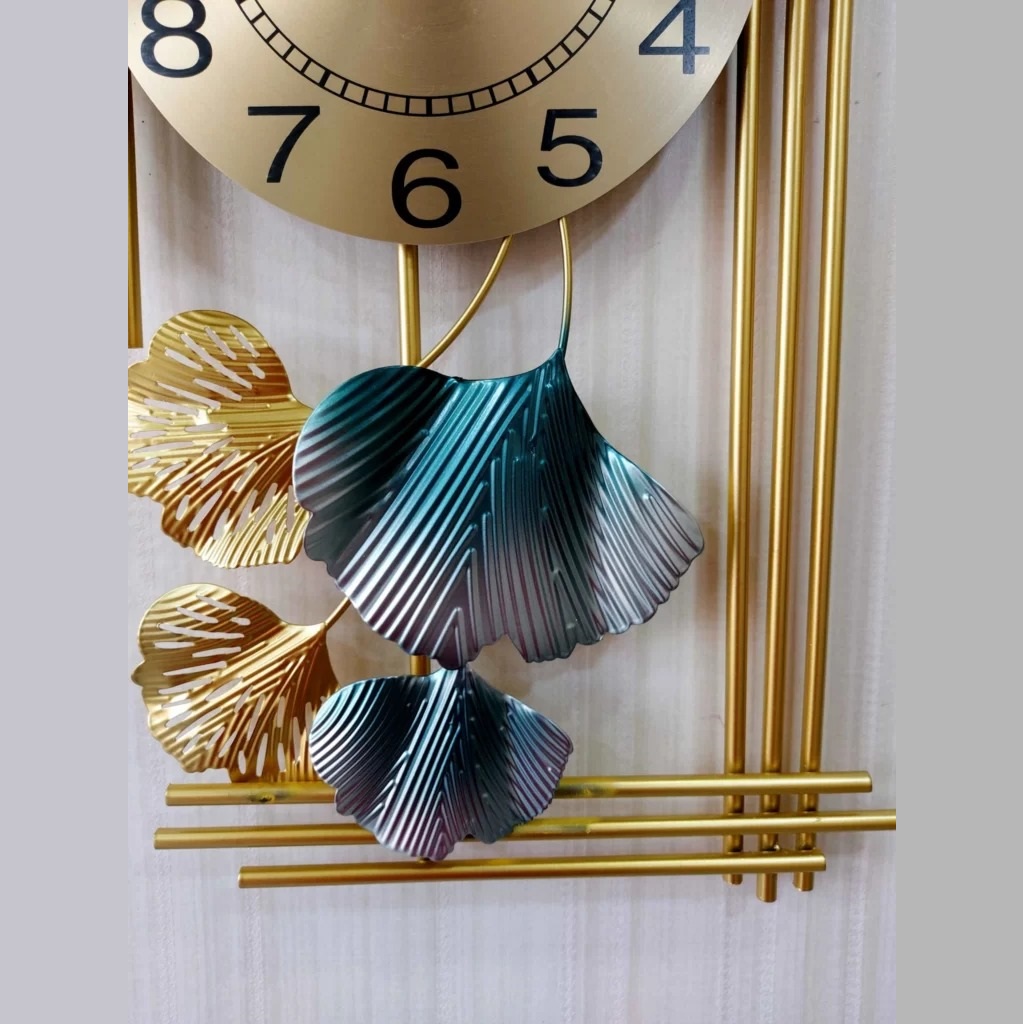 Vertical Leaf Metal Wall Art - Color: Multicolor