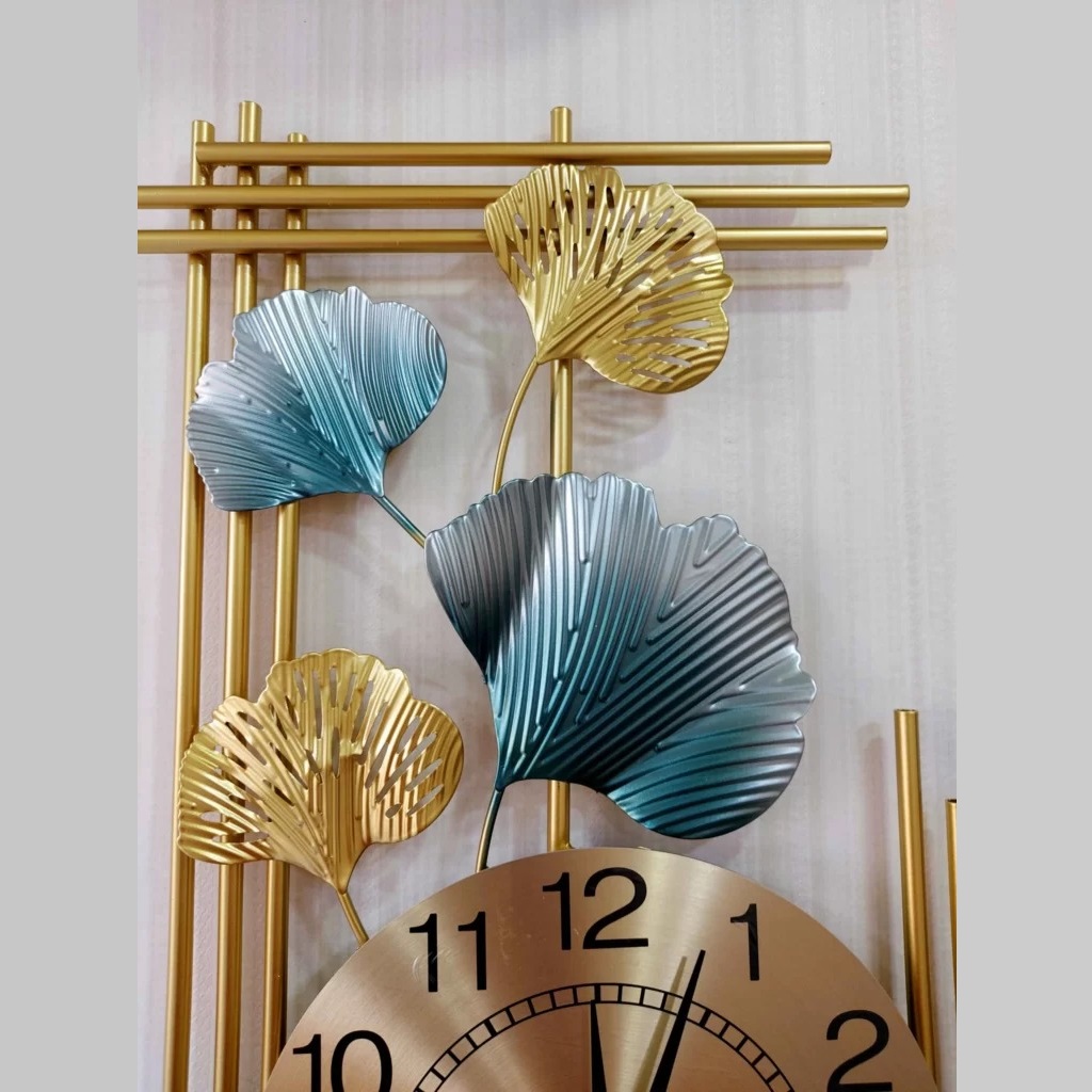 Vertical Leaf Metal Wall Art - Color: Multicolor