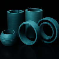 Self Lubricating Fiber Reinforced Composite Bearing - Color: Green / Red / Grey
