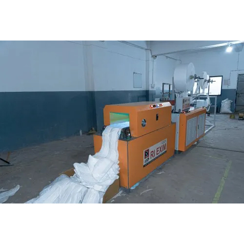 Fully Automatic Sanitary Pad Making Machine - Color: Orange