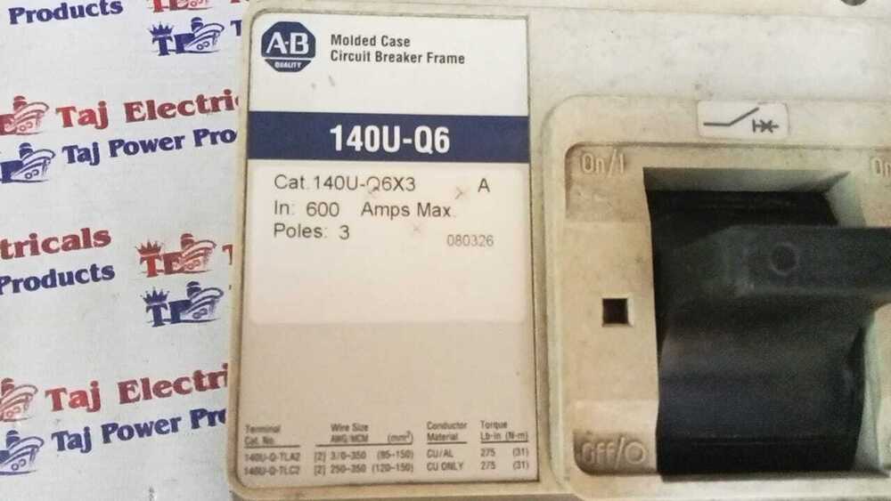 ALLEN BRADLEY 140U-Q6X3 600A 3POLE MCCB