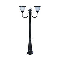 Luker Solar Post Light - Color: Black & White