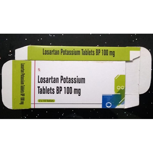 लोसार्टान पोटैशियम टैबलेट्स BP 100mg