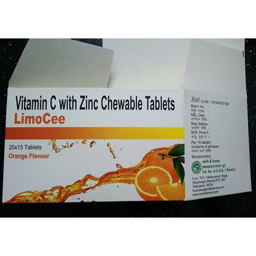 Vitamin C With Zinc Chewable Tablets - Recommended For: Personal