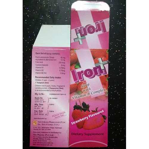 Iron Plus Syrup - Drug Type: Generic Drugs