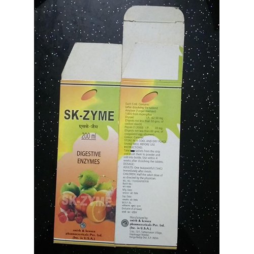 Sk-Zyme Digestive Enzymes - Physical Form: Liquid