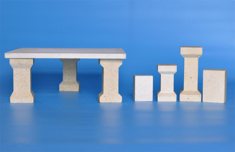 Cordierite Mullite Kiln Furniture Extruded Support / Pillar/ Prop/ Column