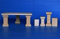 Cordierite Mullite Kiln Furniture Extruded Support / Pillar/ Prop/ Column