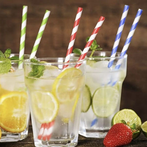 Disposable Paper Straw - Color: Multicolor