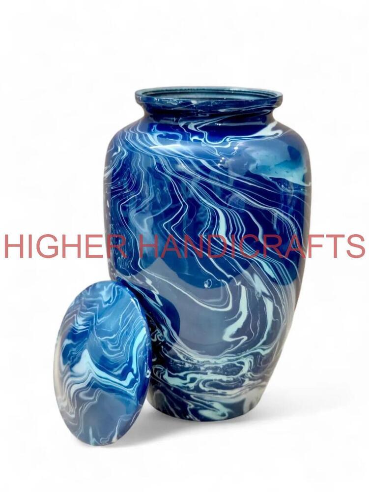 Royal Blue Adult Cremation Urn for Human Ashes Large Urns Wholesale Supplies