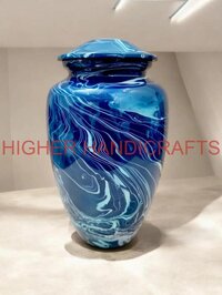 Royal Blue Adult Cremation Urn for Human Ashes Large Urns Wholesale Supplies
