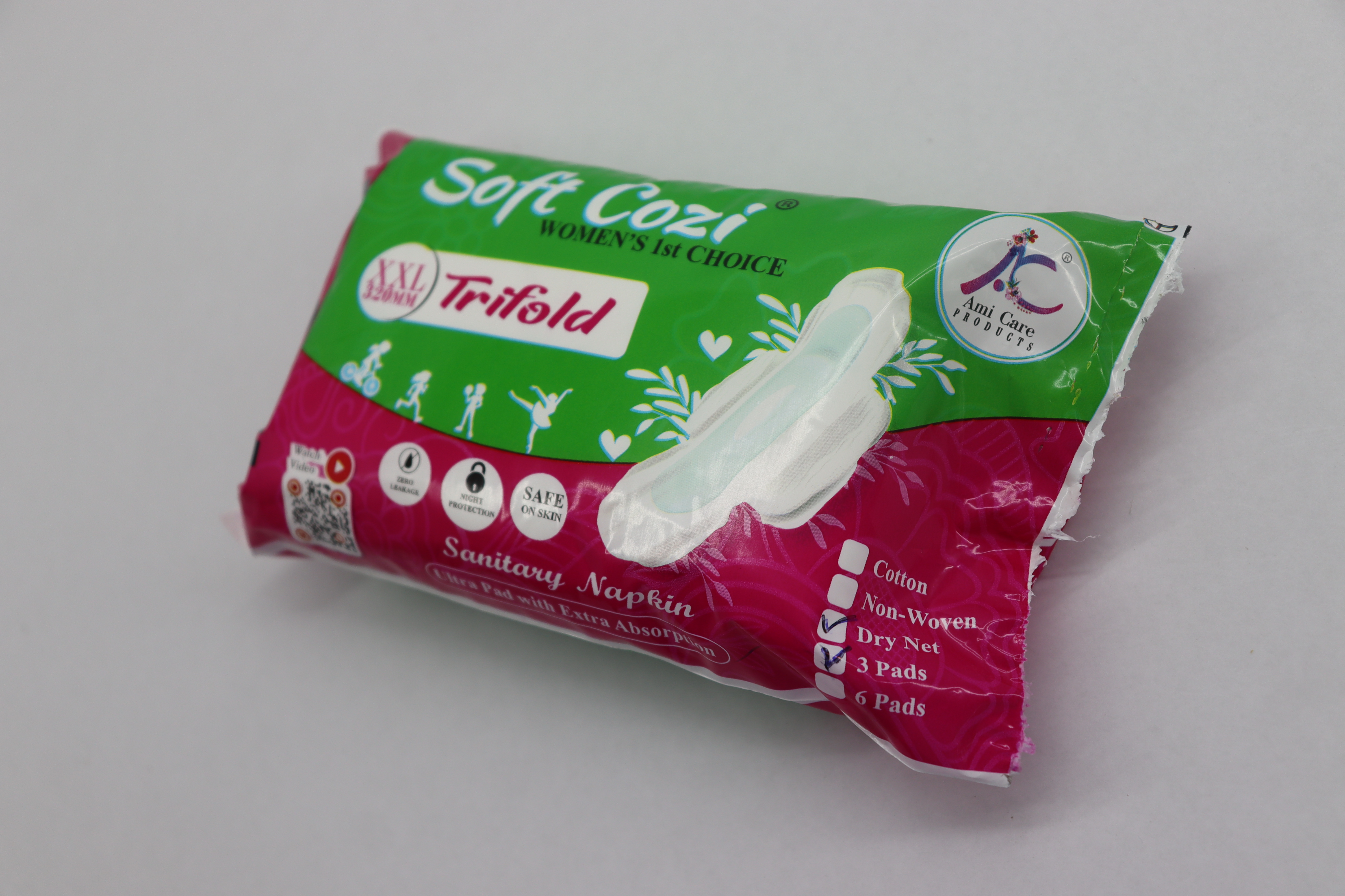 ULTRA THIN SANITARY NAPKIN TRIFOLD 6PCS 320MM