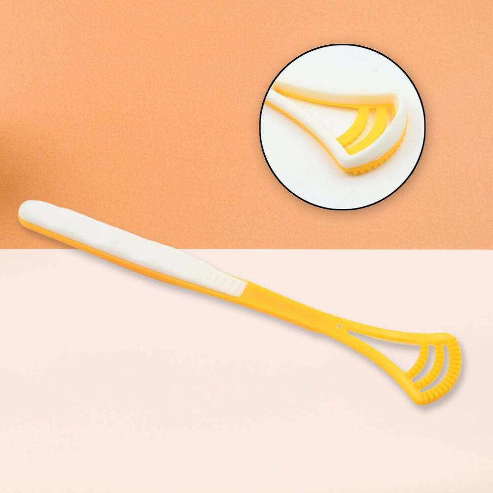 Tongue Scraper and Tongue Brush Great for Oral Cares